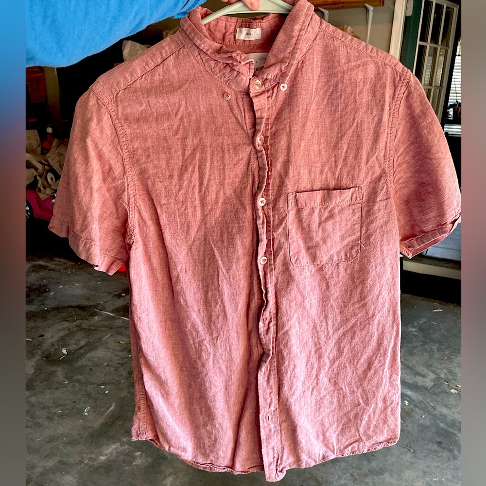 Even Tide Salmon Mens Dress Shirt